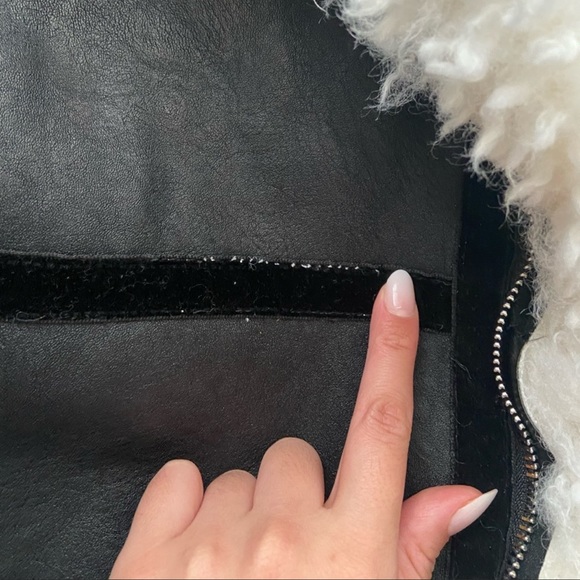 Lioness PU FAUX FUR LINED LEATHER JACKET - Picture 4 of 9